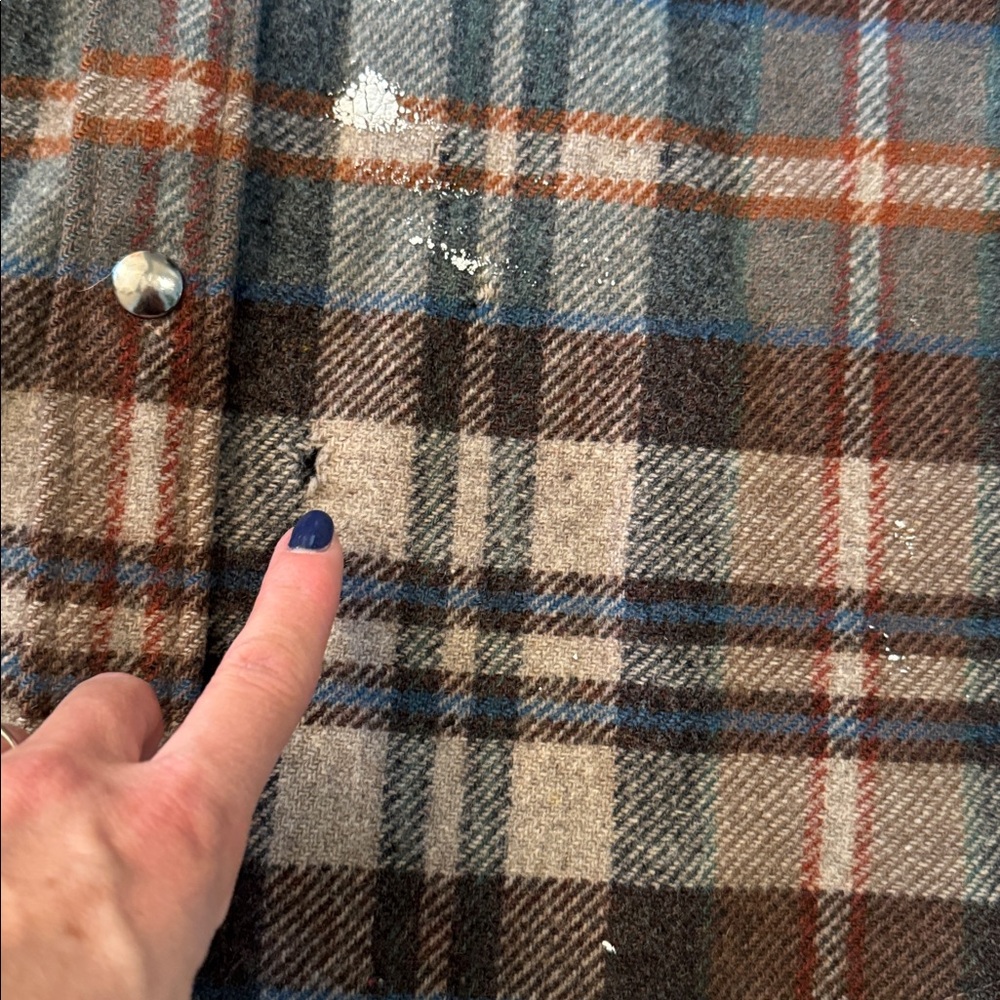 Vtg Pendleton Wool Cruiser Jacket Shacket-Plaid F… - image 4